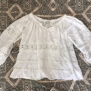 Stellah bohemian eyelet Top